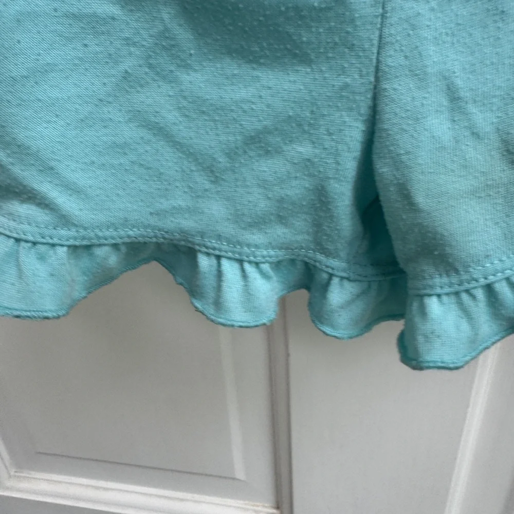Child of Mine by Carter's 3T Girls Blue Ruffle Hem Pajama Bottoms Shorts